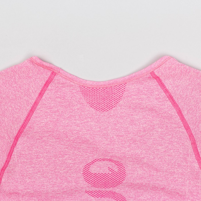 Футболка женская спортивная LF008, цвет розовый меланж, р-р 44-46 (M)