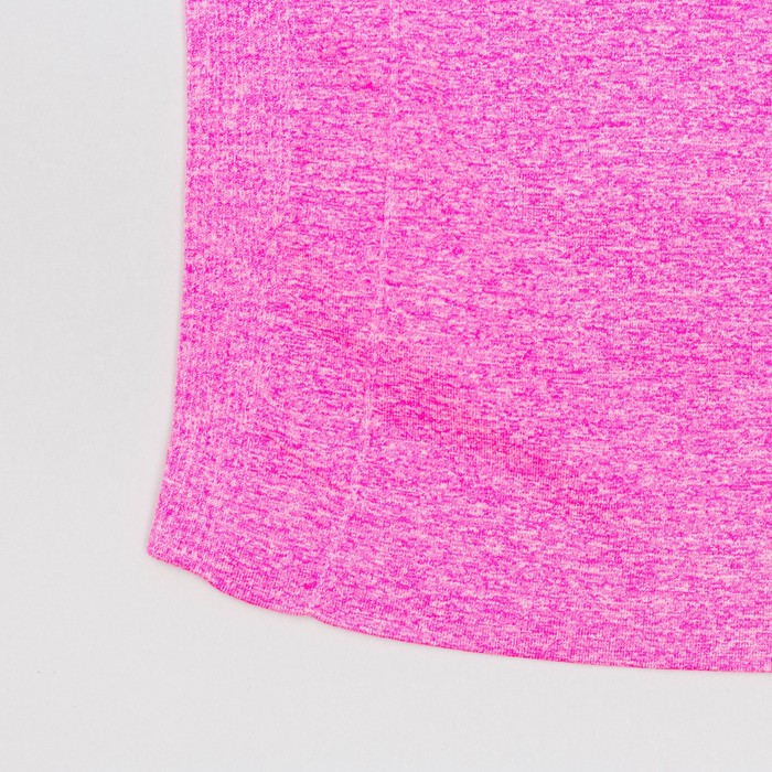 Футболка женская спортивная LF008, цвет розовый меланж, р-р 40-42 (S)