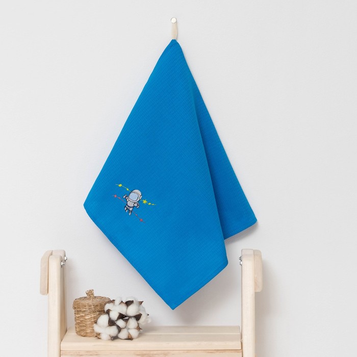 Полотенце детское "Доляна" Космо, цвет небесный 40х70 см, 100% хлопок, 150 г/м²