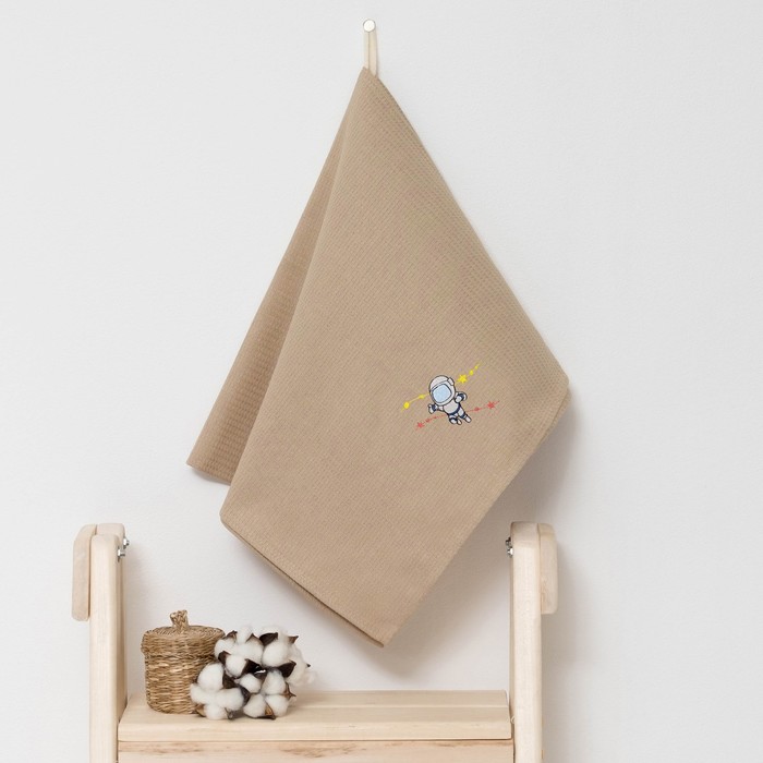 Полотенце детское "Доляна" Космо, цвет песочный 40х70 см, 100% хлопок, 150 г/м²