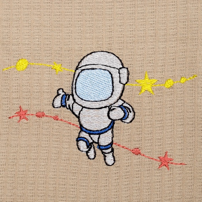 Полотенце детское "Доляна" Космо, цвет песочный 40х70 см, 100% хлопок, 150 г/м²