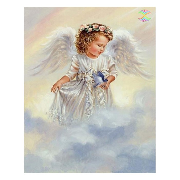 Картина стразами "Ангел на облаке" Дона Джелсингер"
