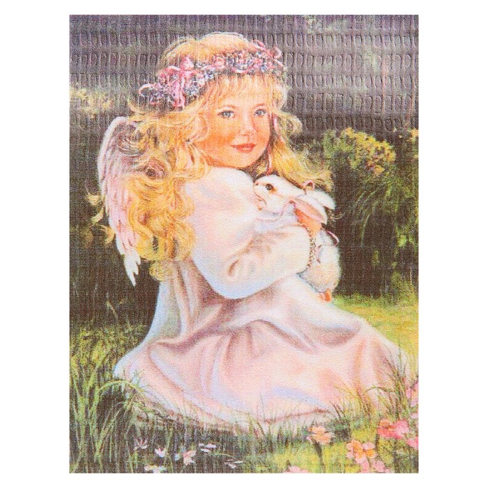 Картина стразами "Ангел на поляне"