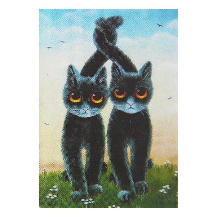 Картина стразами "Грустные кошки" Анна Холлерер"