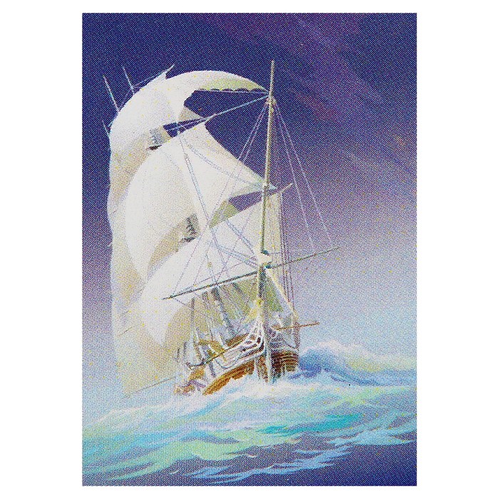Картина стразами "Белый парусник"