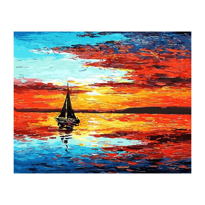 Картина стразами "Яркий парус"