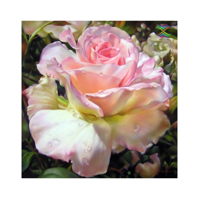 Картина стразами "Роза"