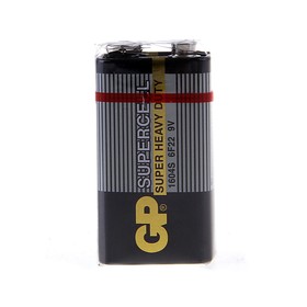 Батарейка солевая GP Supercell Super Heavy Duty, 6F22-1S, 9В, крона, спайка, 1 шт. от Сима-ленд