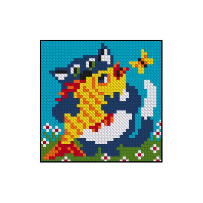 Картина стразами "Волчонок"