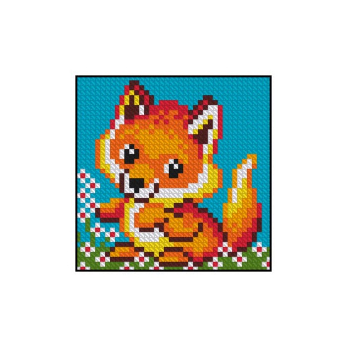 Картина стразами "Лисичка"