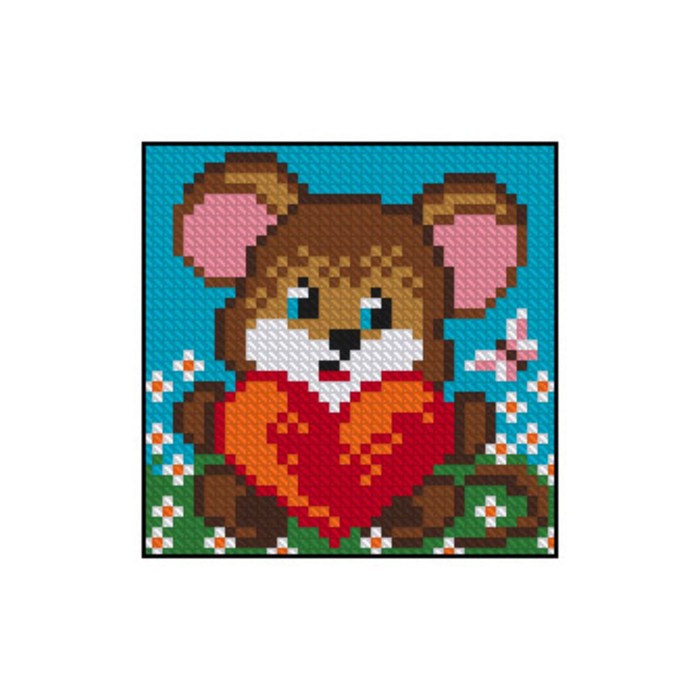 Картина стразами "Мышонок"