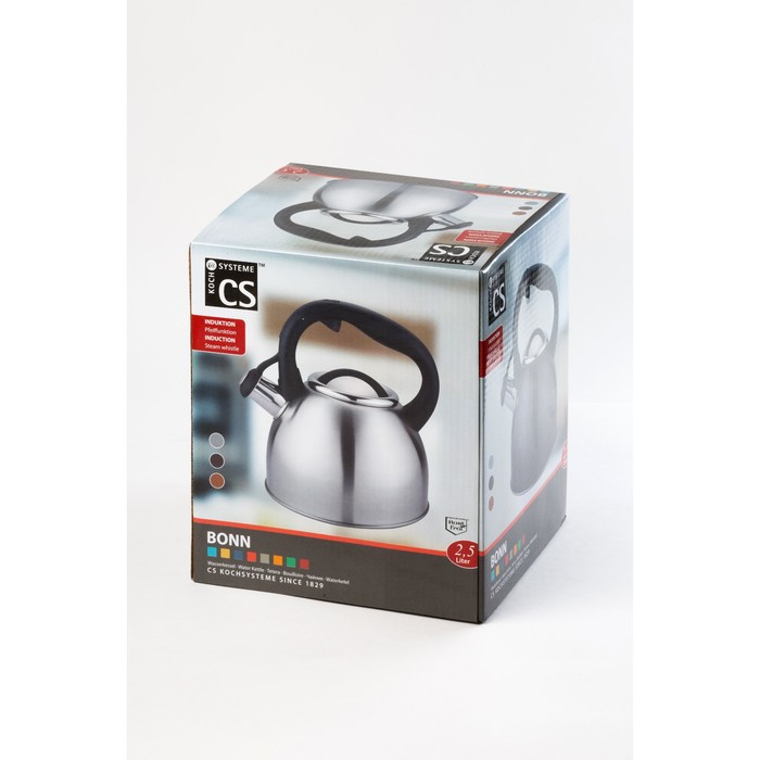 Чайник CS BONN, серый металлик, 2,5 л