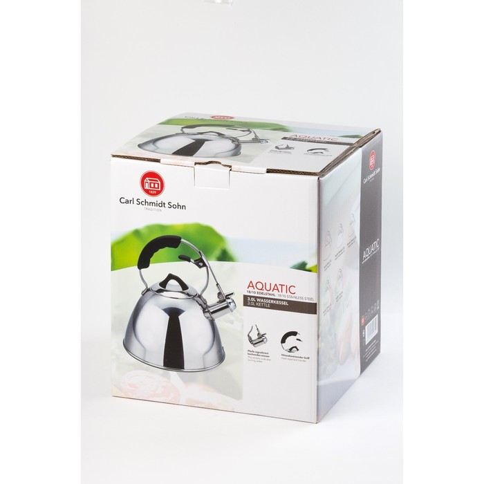 Чайник CSS AQUATIC, серый металлик, 3 л