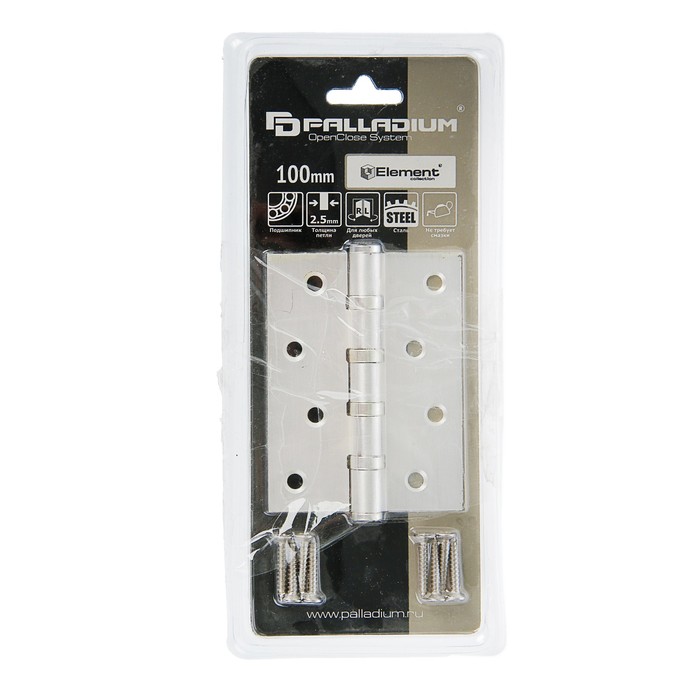 Петля универсальная PALLADIUM N 500 С-S-4" PD, цвет палладий  УЦЕНКА