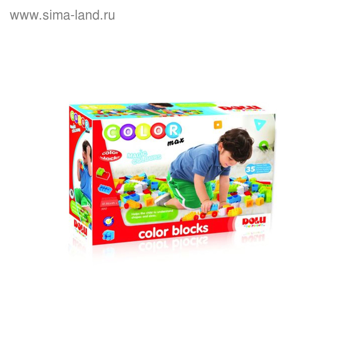 Мой первый конструктор, 35 элементов, в коробке