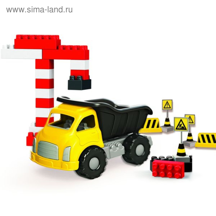 Конструктор с игрушкой «Грузовичок Джамбо», 40 элементов конструктор dolu 6045 грузовичок джамбо
