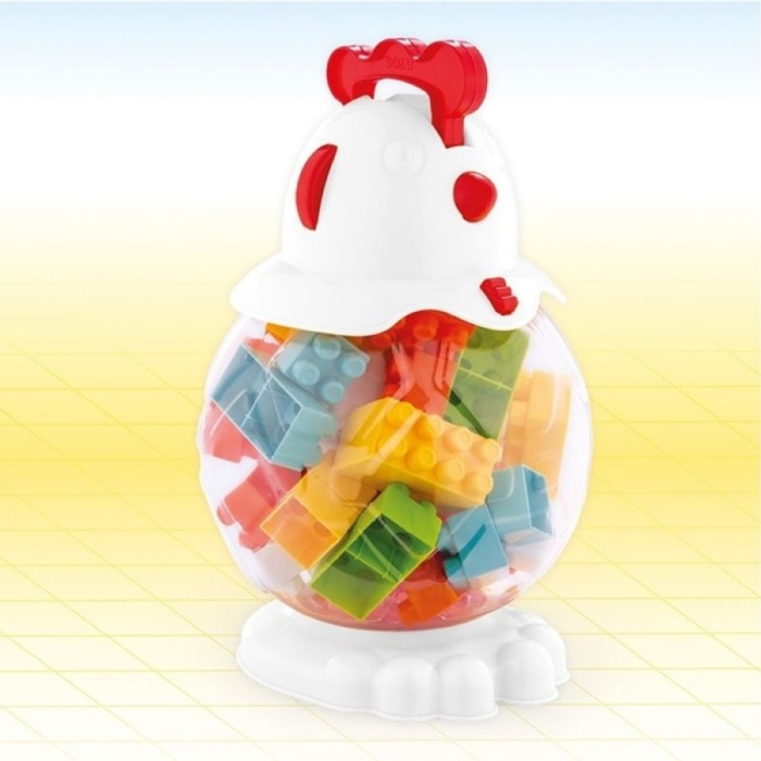 Конструктор с контейнером "Петушок", 45 элементов