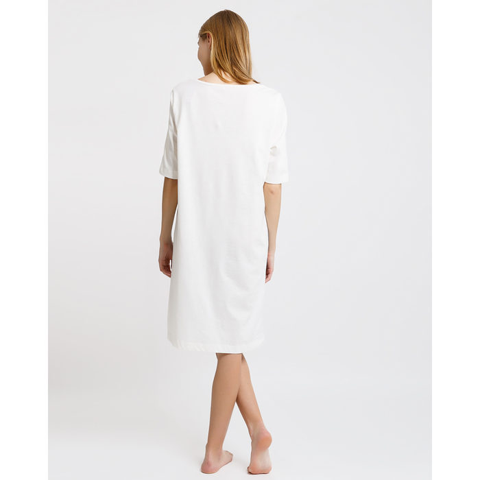 Сорочка женская 2438-0 (572324) цвет молочный/вертикальная полоска, р-р 48 (L)