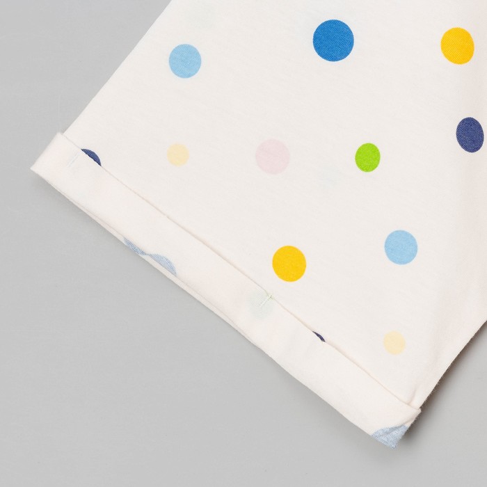 Сорочка женская 2683-0 (572322) цвет горохи на молочном, р-р 42 (XS)