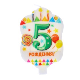 

Свеча в торт "5"