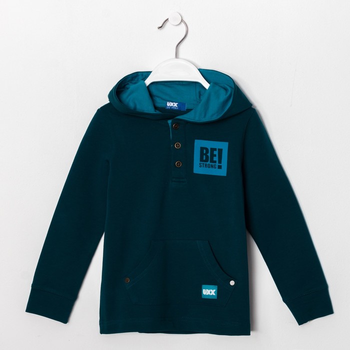 Толстовка для мальчика, рост 98 см, цвет глубокий океан