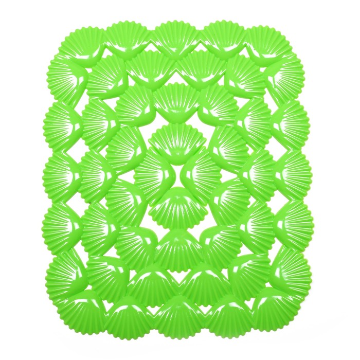 Коврик в раковину "Ракушки" 23х28 см, цвет МИКС