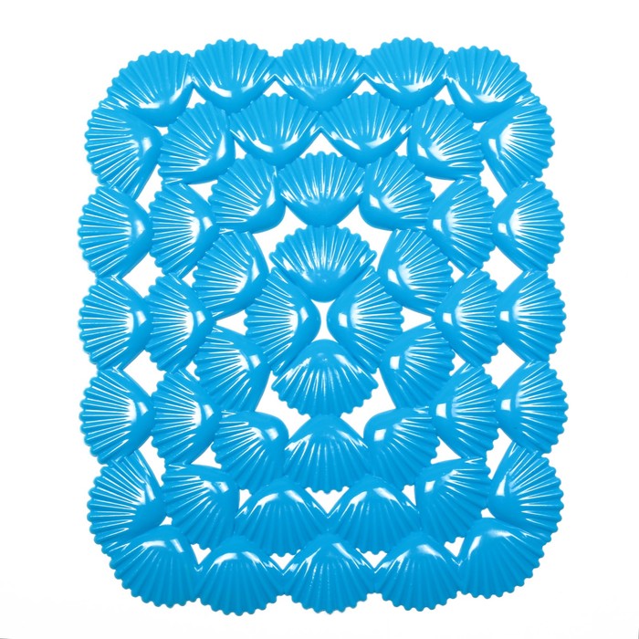 Коврик в раковину "Ракушки" 23х28 см, цвет МИКС