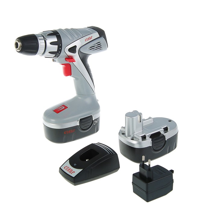 Дрель-шуруповерт "Ставр" ДА-18, 18 В, 0-550 об/мин., 17 Нм, аккумуляторная, кейс