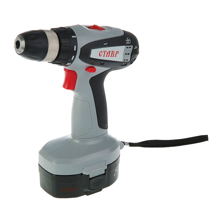 Дрель-шуруповерт "Ставр" ДА-18/2М, 18 В, 0-350/0-1250 об/мин, 25/14 Нм, аккумуляторная