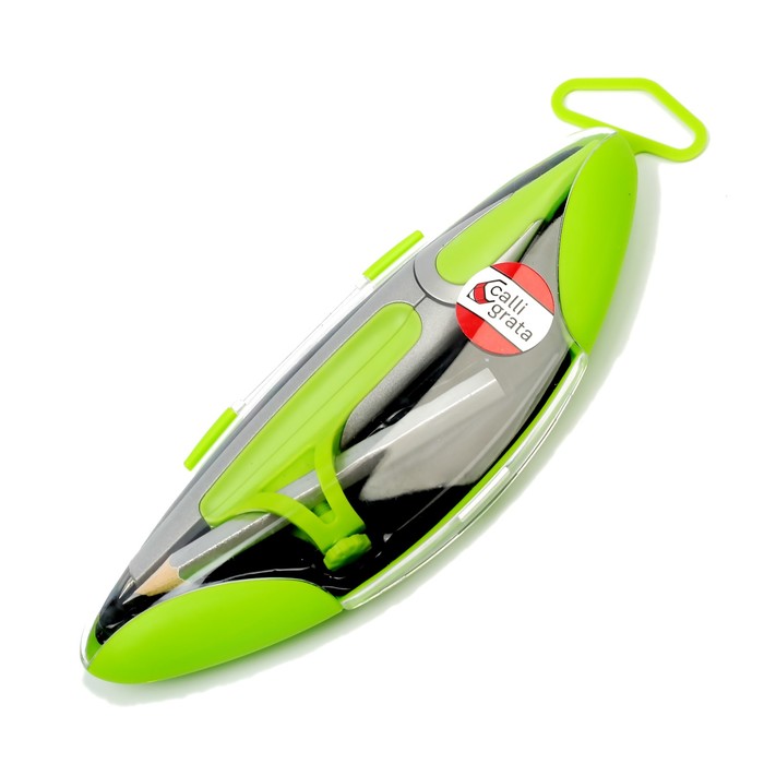 Циркуль металлический с карандашом ч/гр в пластиковом пенале (козья ножка) МИКС CALLIGRATA 287377