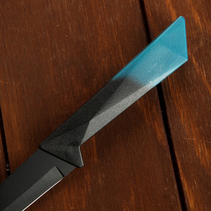 Нож с антиналипающим покрытием "Альфа" лезвие 9 см, цвет синий