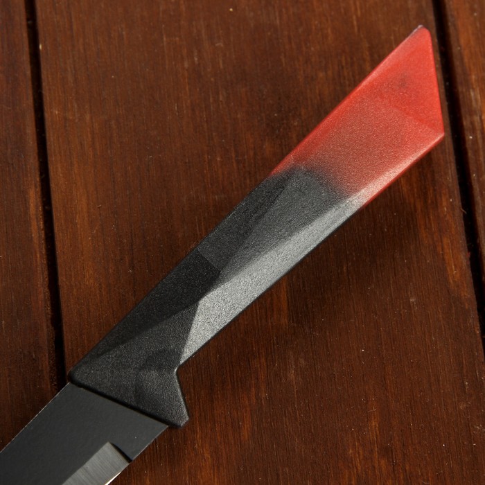 Нож с антиналипающим покрытием "Альфа" лезвие 12,5 см, цвет красный