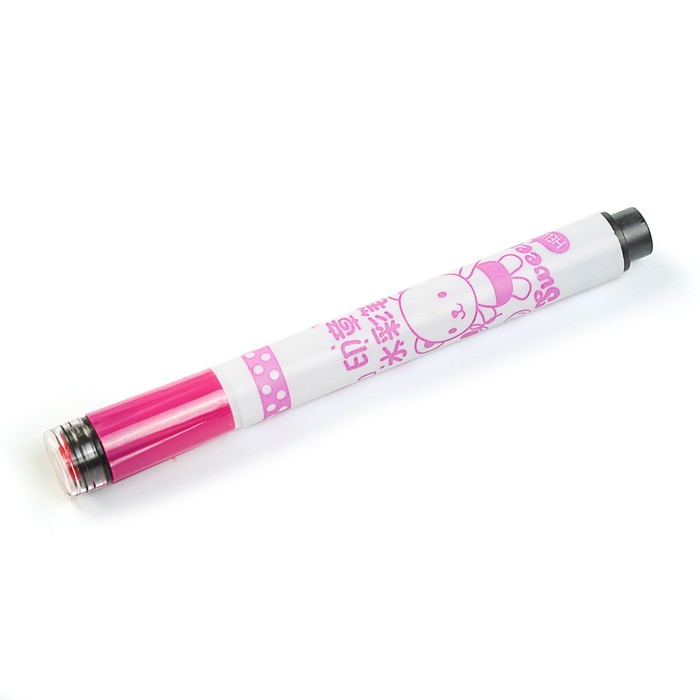 Фломастеры 18цв Мышка в пластик тубусе вертилируемый колпачок с штампами МИКС