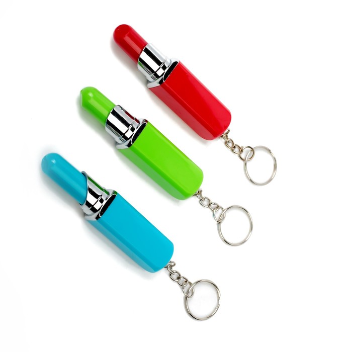 Ручка шариковая-прикол Помада МИКС с брелком