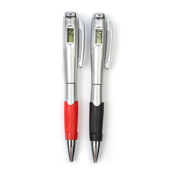 Ручка шариковая-прикол Часы с резиновым держателем