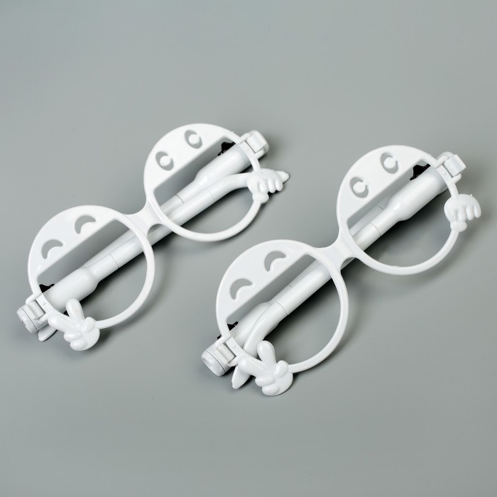 Ручка шариковая-прикол Очки с фонариками