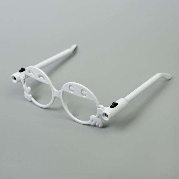 Ручка шариковая-прикол Очки с фонариками