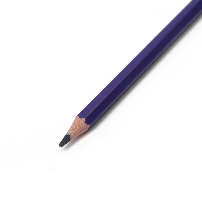 Карандаши 12цв Машина пластиковые заточенные граненные в картонной коробке