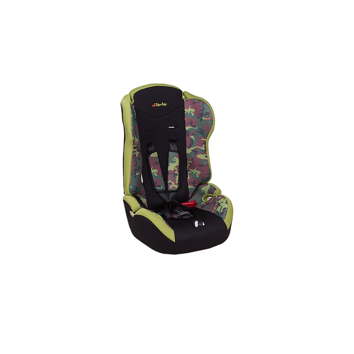 Автокресло-бустер  ЕДУ-ЕДУ KS-513, группа 1-2-3, без вкладыша, цвет зелёный камуфляж