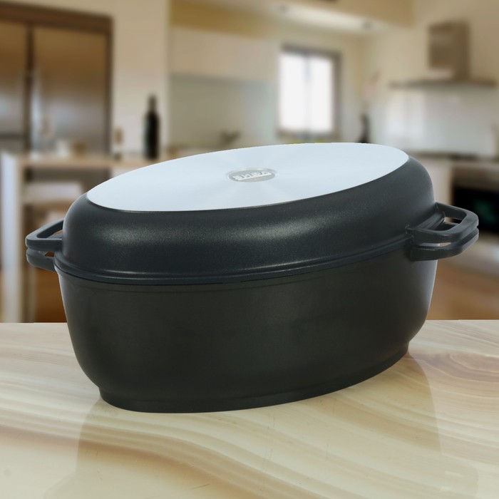 Гусятница 6 л крышка-сковорода-гриль