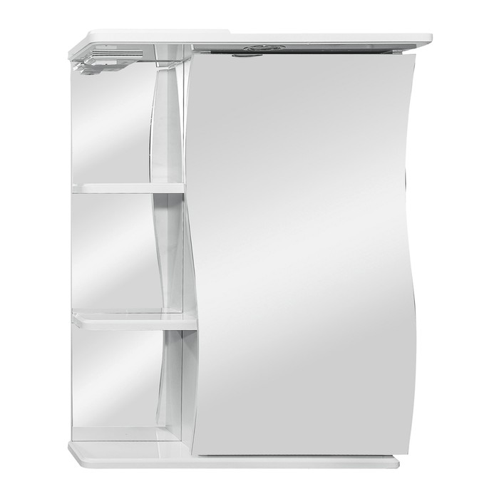 Зеркало-шкаф "Волна, светильник" 60 правое