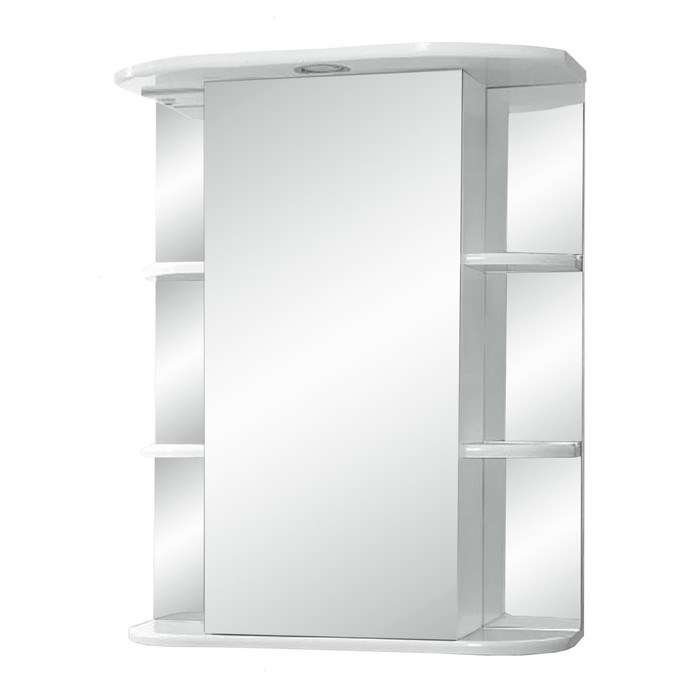 Зеркало-шкаф "Герда, светильник" 50 фацет левое