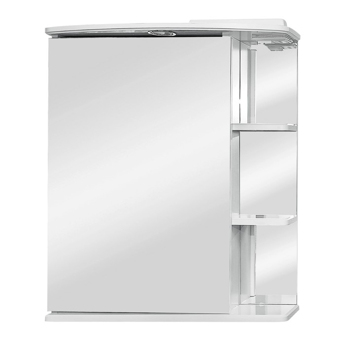 Зеркало-шкаф "Ника, светильник  60" фацет левое