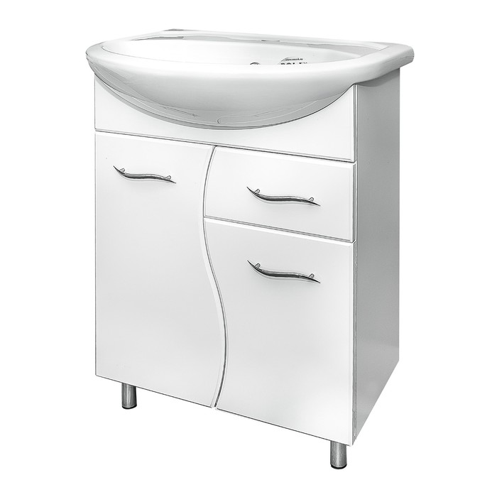 Тумба "Стиль волна" под умывальник "Уют" 55 1 ящик