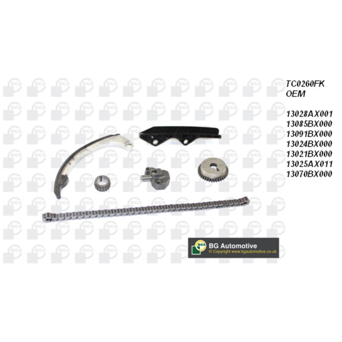 Цепь ГРМ, комплект BGA TC0260FK