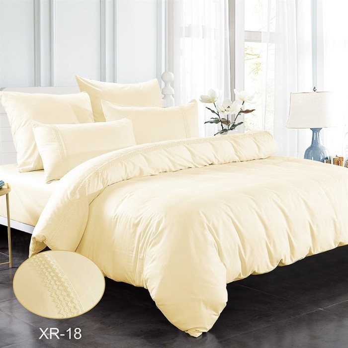 КПБ евро, 240х260 см, 200х220 см, 50х70 см, 70х70 см по 2 шт.. сатин XR-18-3