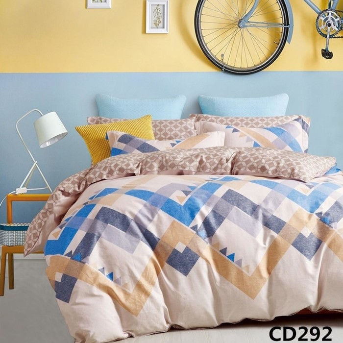 КПБ 1,5 сп., 150х220 см, 150х210 см, 70х70 см-2 шт., сатин CD-292-1