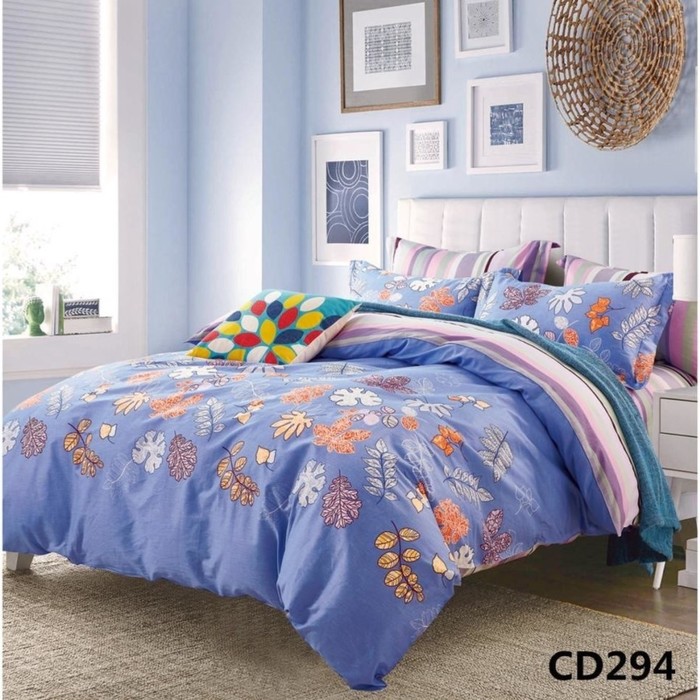 КПБ 1,5 сп., 150х220 см, 150х210 см, 70х70 см-2 шт., сатин CD-294-1