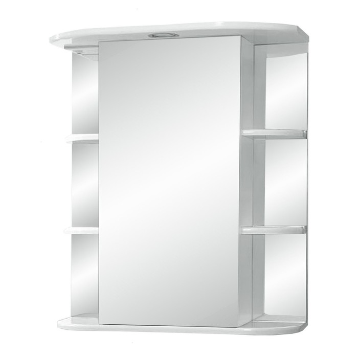 Зеркало-шкаф "Герда, светильник" 55  фацет левое