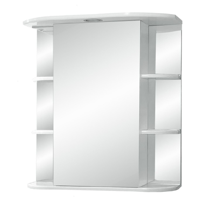 Зеркало-шкаф  "Герда, светильник" 60  фацет левое